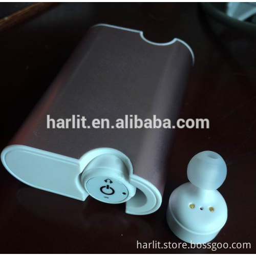 2017 Best Audio Invisible In-Ear Wireless Bluetooth Headset Headphone with Microphone Sweatproof CVC 6.0 Noise Cancelling
